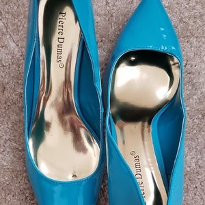 Aqua blue heels